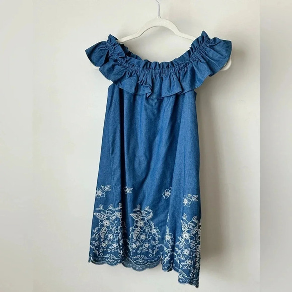 JOA Off the Shoulder Embroidered Dress - Size XS - NWT - Picture 10 of 13